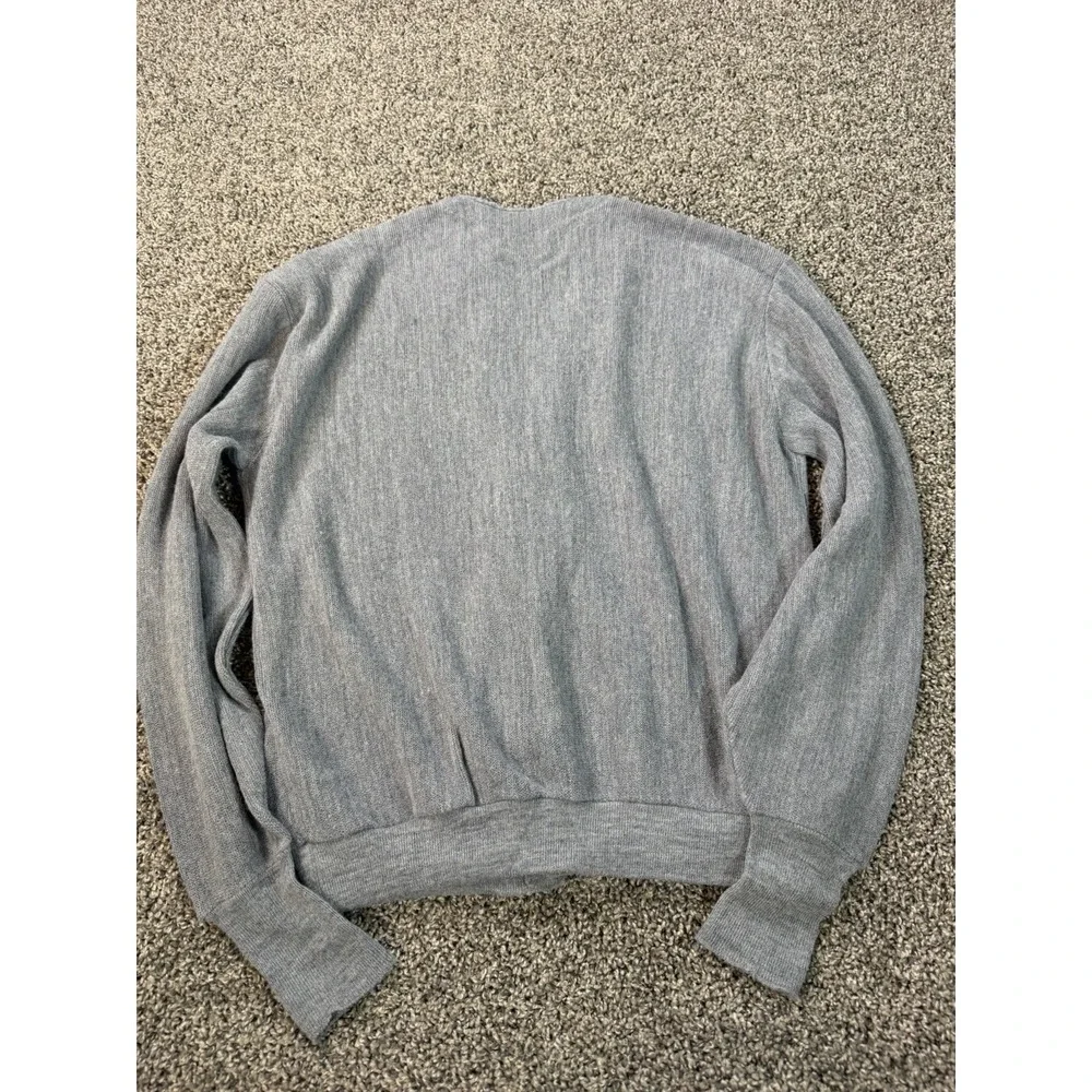Vintage 80s Jantzen Cardigan Sweater Men's Size XL Gray